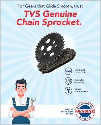 TVS Genuine Chain And Sprocket