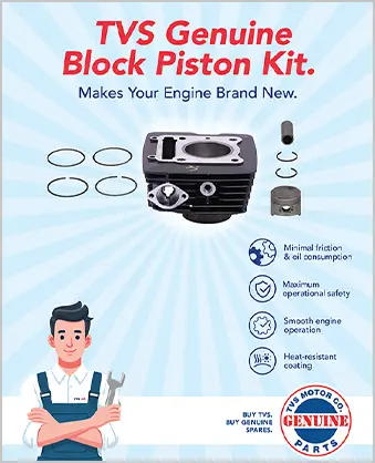 TVS Genuine Block Piston Kit