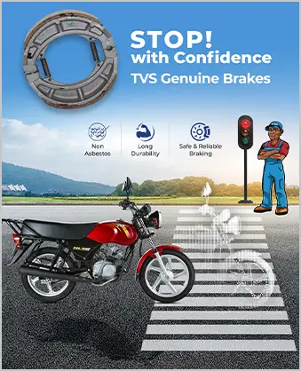 TVS Genuine Brakes. Stop With Confidence