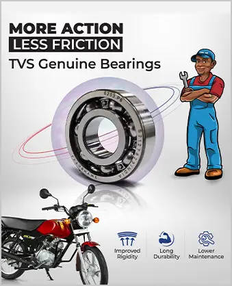 TVS Genuine Bearing, Long Durability and Lower Maintenance