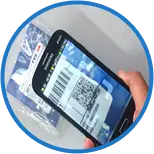 Cada pieza original de TVS viene con un código QR impreso en ella.