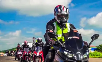 AOG Breakfast Ride with TVS motorcycle
