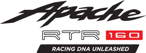 apache rtr 160 2v refresh Logo with Tagline