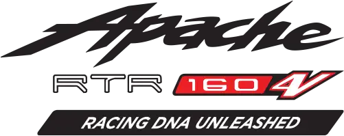 apache rtr 160 4v Logo with Tagline