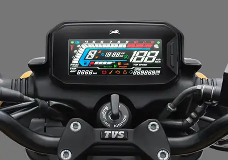 Fully Reverse Digital Speedometer of TVS Raider